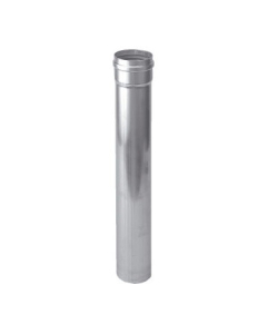 Burgerhout dikwandig Aluminium Rookgasbuis 25cm 80mm mof x spie