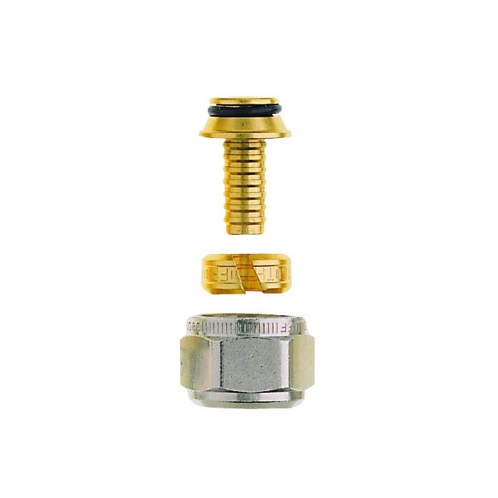 Heimeier knelset 3/4" x 16 x 2 mm vernikkeld messing 1311-16.351