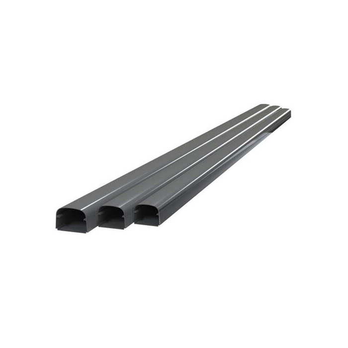 Tecnosystemi Optima leidinggoot T135 lengte van 2m (135 x 82mm) Antraciet RAL7016 SCW100335 ST