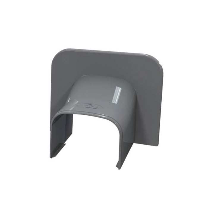 Tecnosystemi Optima plafond/wand eindstuk TA135 Antraciet RAL7016 SCW100308