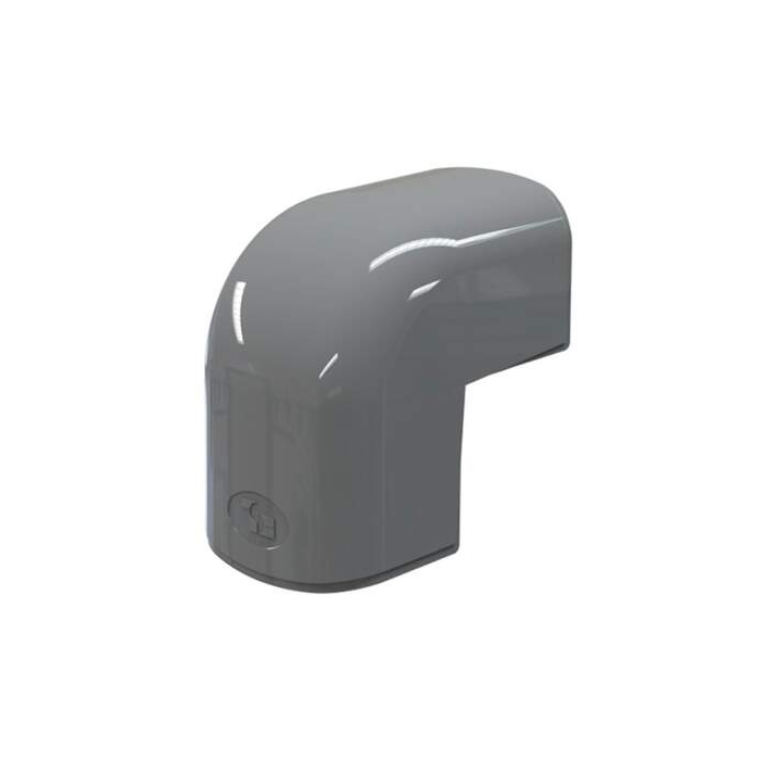 Tecnosystemi Optima buiten bocht 90° CAE135 Antraciet RAL7016 SCW100305