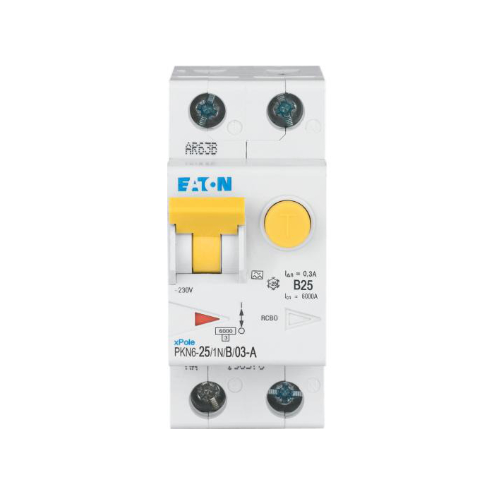 aardlekautomaat 1P+N, 25A B-Kar A-Type 300mA EATON 236699 (2 module) aardlekautomaat 1P+N, 25A B-Kar A-Type 300mA EATON 236699 (2 module)