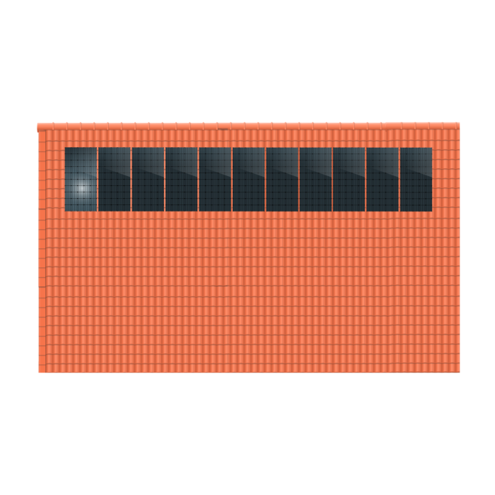 ClickFit EVO 1x11 Portrait. 1 rij van 11 panelen