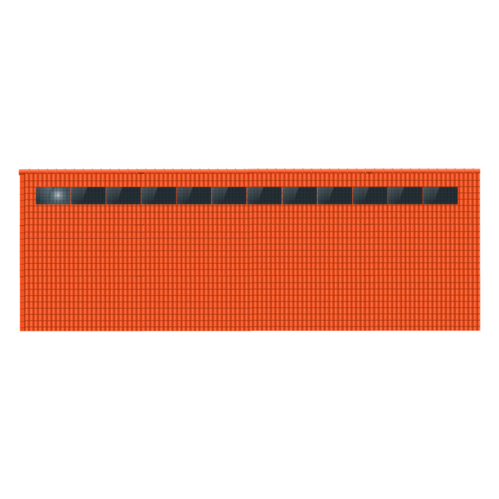 ClickFit EVO 1x12 Landscape. 1 rij van 12 panelen