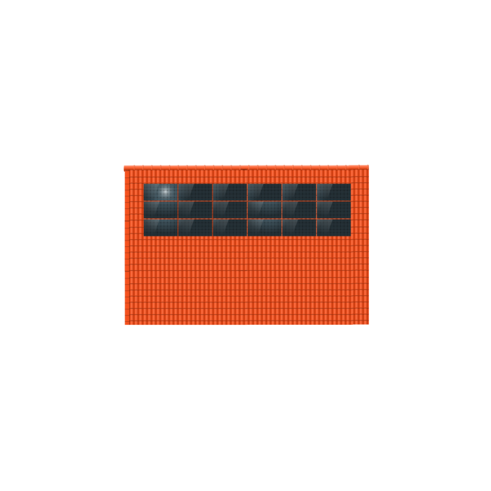 ClickFit EVO 3x6 Landscape. 3 rijen van 6 panelen