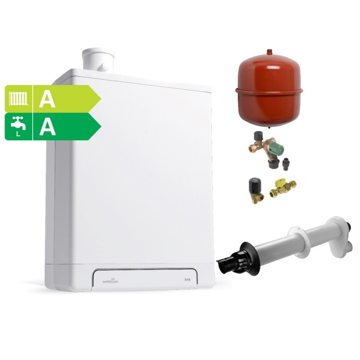 Combi-deal Intergas Kombi Kompakt HRE 28-24 CW4 + Renovatiepakket en muurdoorvoer
