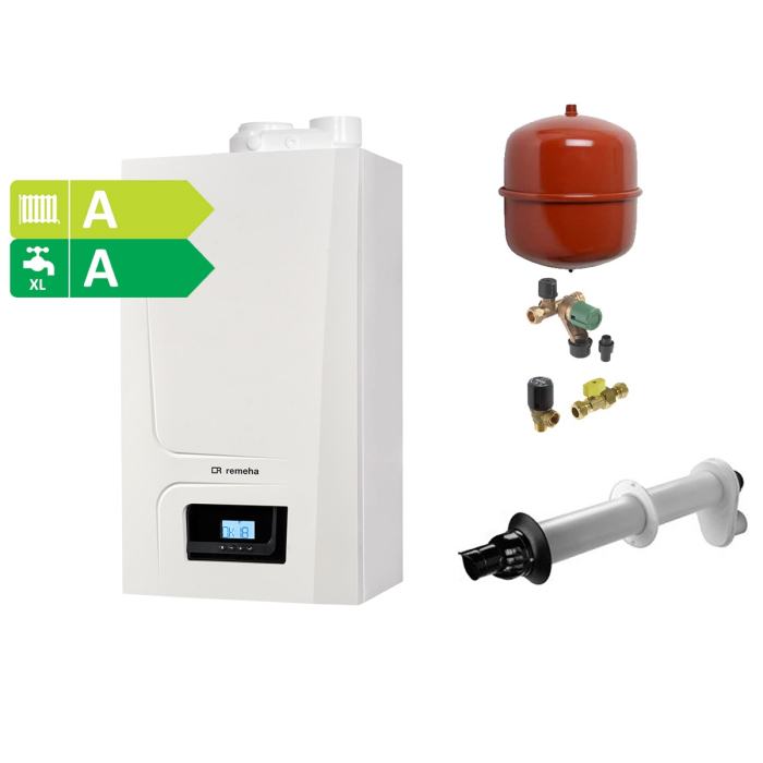 Combi-deal Remeha Avanta ACE 28C CW4 + Renovatiepakket en muurdoorvoer Combi-deal Remeha Avanta ACE 28C CW4 + Renovatiepakket en muurdoorvoer