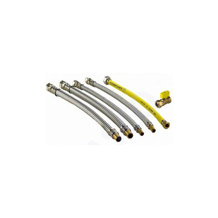 Comfort ketelaansluitset flexibele leidingen Comfort ketelaansluitset flexibele leidingen