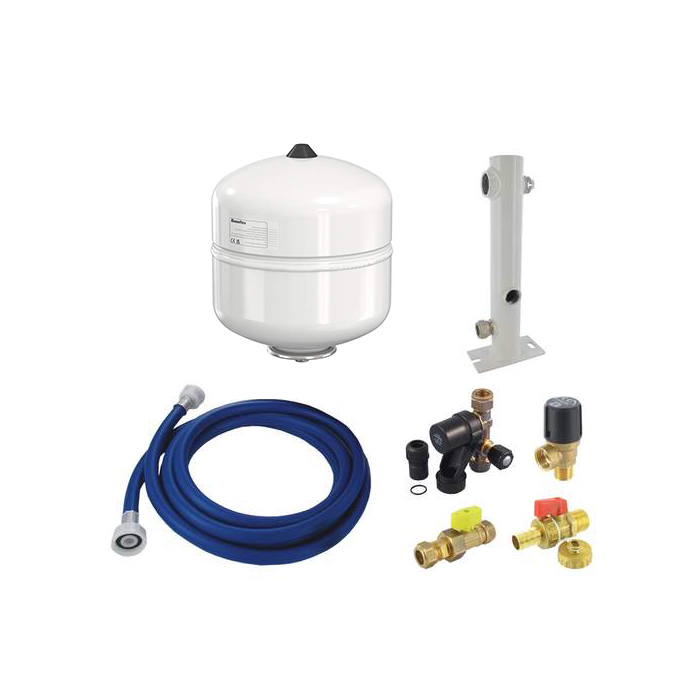 Flamco Aansluitpakket Basic 18 liter wit 0,5 bar Flamco Aansluitpakket Basic 18 liter wit 0,5 bar