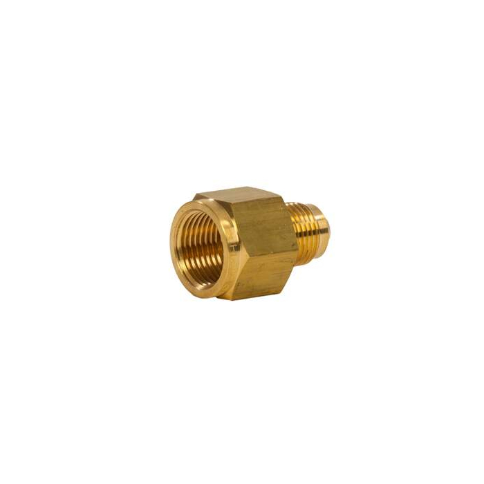 Mueller Flare verloop recht 1/2" inwendig x 3/8" SAE uitwendig 398130 Mueller Flare verloop recht 1/2" inwendig x 3/8" SAE uitwendig 398130