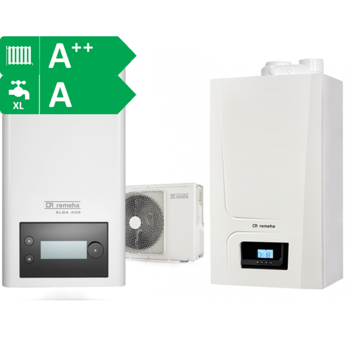 Remeha Elga Ace Hybride warmtepomp 4kW met Remeha Avanta ACE 35C CW5 Remeha Elga Ace Hybride warmtepomp 4kW met Remeha Avanta ACE 35C CW5
