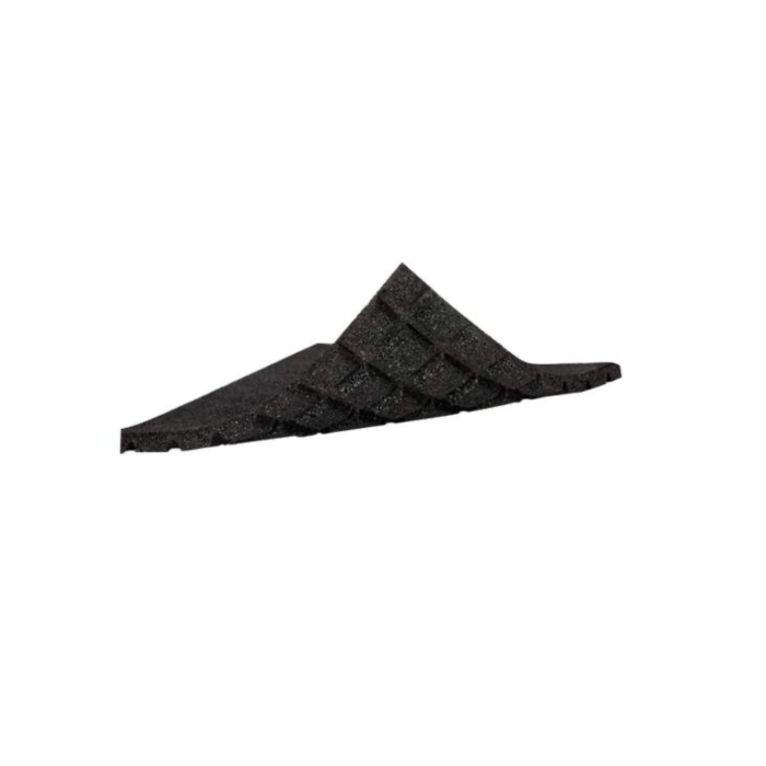 AircoBase anti-tril tegel van recycled rubber 500 x 500 x 25 mm