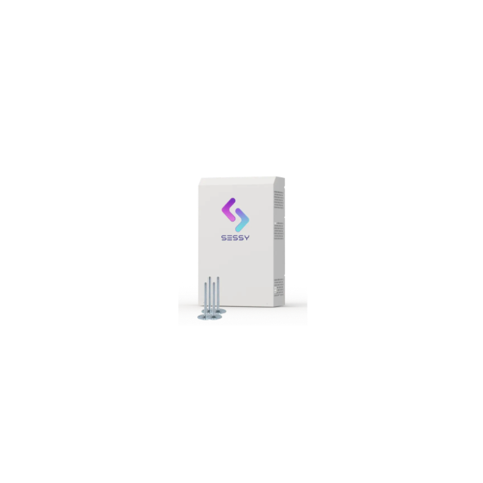 Sessy slimme thuisbatterij 5kWh wit staand
 Sessy slimme thuisbatterij 5kWh wit staand