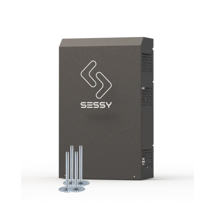 Sessy slimme thuisbatterij 5kWh zwart staand model Sessy slimme thuisbatterij 5kWh zwart staand model