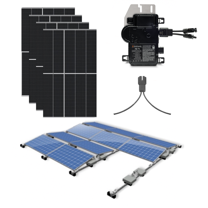 Trina Vertex- S 5880 Wp 14x 420 Wp 1-fase Enphase micro omvormers|Platdak Oost-West opstelling | Compleet pakket