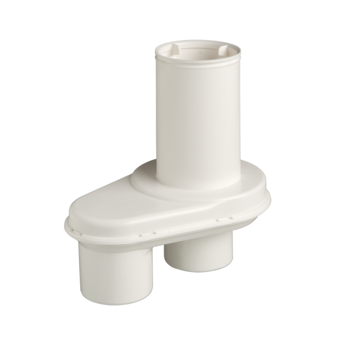 Ubbink Rolux broekstuk 60/100 naar 80-80 wit 0187596