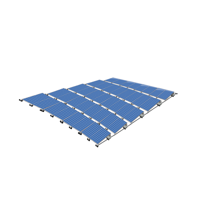 ValkPro+ 5x8 Portrait. 5 rijen van 8 panelen (paneel breedte 1100-1300mm)