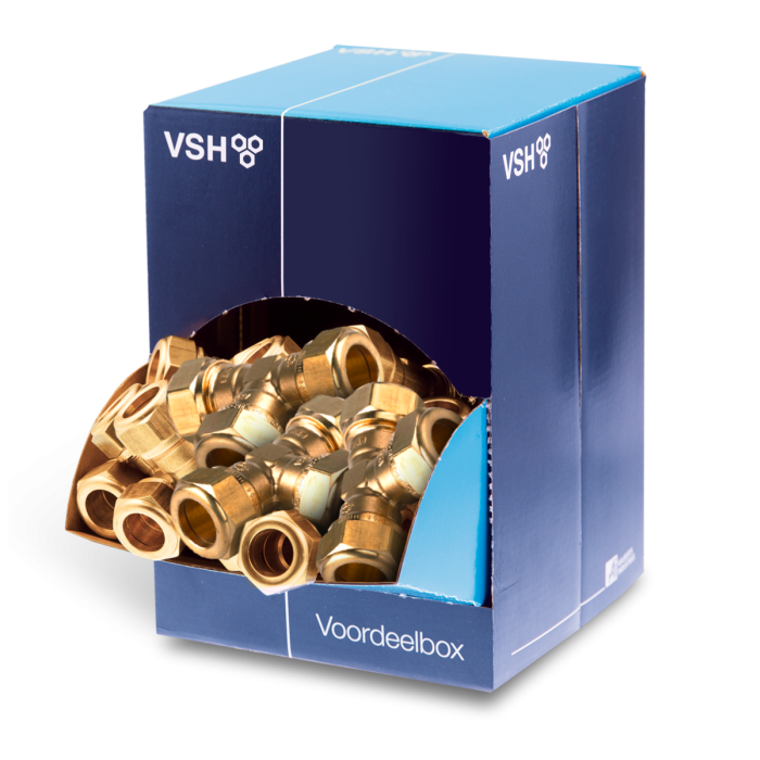 VSH T-stuk 15mm (0889372) Voordeelbox 20 stuks VSH T-stuk 15mm (0889372) Voordeelbox 20 stuks