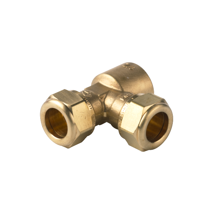 VSH T-stuk 22x22x3/4"bi. (0869847) Knelkoppeling VSH T-stuk 22x22x3/4"bi. (0869847) Knelkoppeling