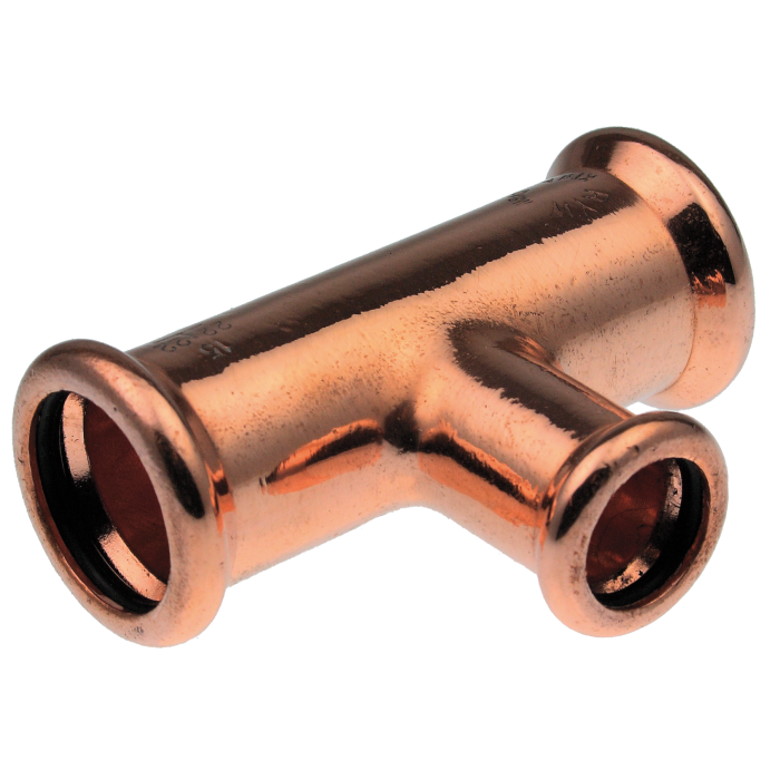 XPress koper T-stuk 22 x 15 x 22 mm 38490