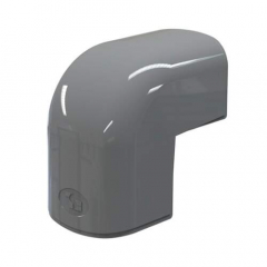 Tecnosystemi Optima buiten bocht 90° CAE75 Antraciet SCW100132