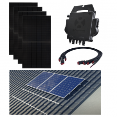 Jinko Solar HC N-Type 4300 Wp All black 10x 430 Wp APSystems micro omvormers|schuindak opstelling|Compleet pakket