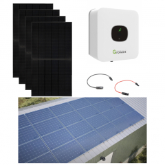 Jinko Solar HC N-Type 2200 Wp All black 5x 440 Wp |Staaldak trapezium-damwand opstelling| Compleet pakket