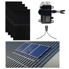 Jinko Solar HC N-Type 1875 Wp All black 5 x 375 Wp 1-fase Enphase micro omvormers|schuindak opstelling|Compleet pakket