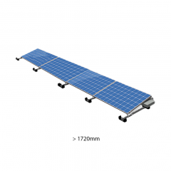 ValkPro+ 1x4 Landscape voor panelen >1720mm. 1 rij van 4 panelen