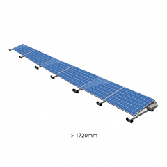 ValkPro+ 1x6 Landscape voor panelen >1720mm. 1 rij van 6 panelen