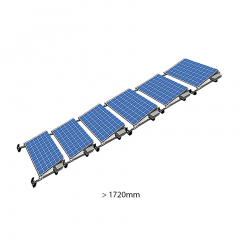 ValkPro+ 6x1 Landscape voor panelen >1720mm. 6 rijen van 1 paneel