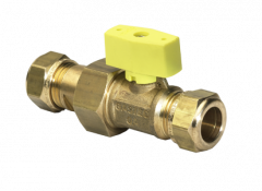 BPE gaskogelkraan 15 mm knel 27715
