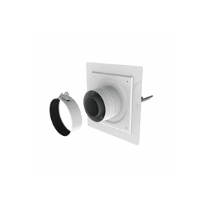 Burgerhout Flexline schachtaansluiting met ondersteuning 80mm 80/125 400470333