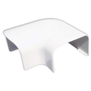 Tecnosystemi Optima platte bocht 90gr CP100 Zuiverwit RAL9010 SCW100043