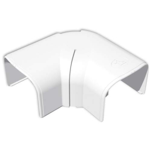 Tecnosystemi Optima platte bocht verstelbaar 45°-90° CPS75 Zuiverwit SCW100045