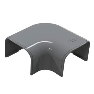 Tecnosystemi Optima platte bocht 90° CP75 Antraciet SCW100280