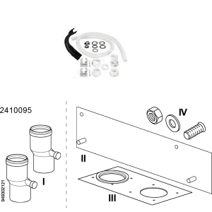 Aansluitset Ferroli Bluesense op Ferroli Optifor