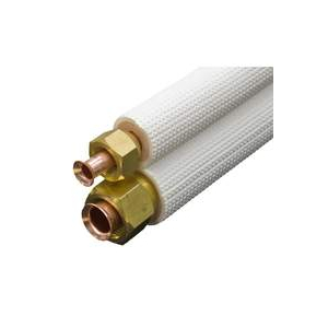 Aircotube koelleiding geisoleerd flare leidingset Ø 3/8" x 5/8" lengte 15 meter