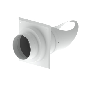 Burgerhout Flexline Schachtaansluiting met brandmanchet 80/125 mm 400470143