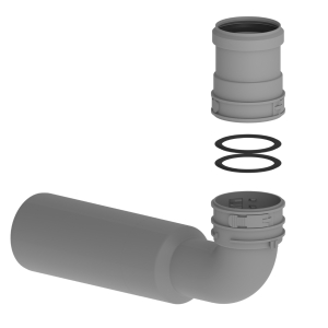 Burgerhout MiniFlex Koppelset Bocht Star-flex PP 80-60 400471374