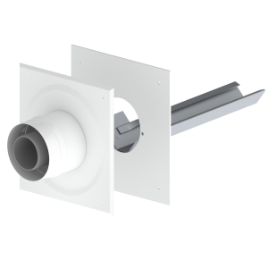 Burgerhout Miniflex schachtaansluiting met ondersteuning 60mm 60/100 400470337