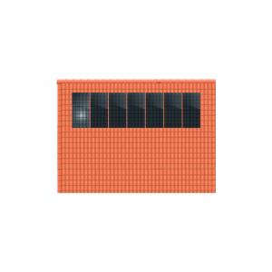 ClickFit&#x20;EVO&#x20;1x7&#x20;Portrait.&#x20;1&#x20;rij&#x20;van&#x20;7&#x20;panelen