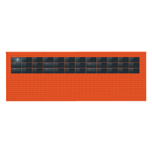 ClickFit EVO 3x12 Landscape. 3 rijen van 12 panelen