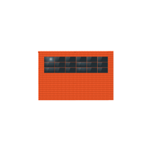 ClickFit EVO 3x6 Landscape. 3 rijen van 6 panelen