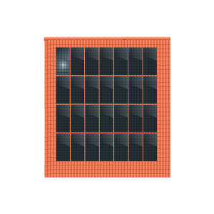 ClickFit EVO 4x7 Portrait. 4 rijen van 7 panelen