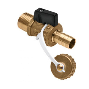 BPE Vulkraan recht hendel 1/2" buitendraad 60521