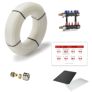 Vloerverwarmingsset | 120m2 | Geschikt voor all-electric warmtepompen | Compleet samen te stellen