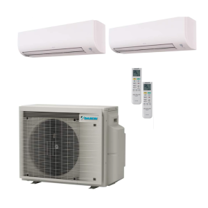 Daikin Multi-split airco 5,0 kW 2MXM50A9 R32 met 2 Daikin Comfora FTXP binnenunits inclusief Wi-Fi