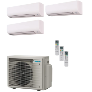 Daikin Multi-split airco 5,2 kW 3MXM52A9 R32 met 3 Daikin Comfora FTXP binnenunits inclusief Wi-Fi
