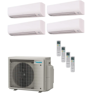 Daikin Multi-split airco 8,0 kW R32 4MXM80A9 R32 met 4 Daikin Comfora FTXP binnenunits inclusief Wi-Fi